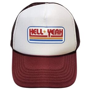 🔥 Vintage Otto Brand Snap Back "HELL YEAH" Foam Trucker Hat 🔥